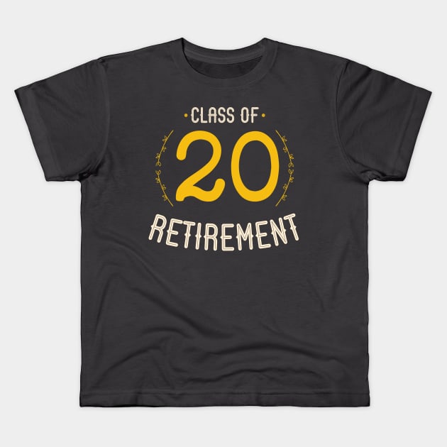 Class of 2020 retirement Kids T-Shirt by OutfittersAve